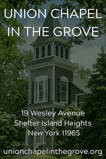 Union Chapel in the Grove vertical business card.