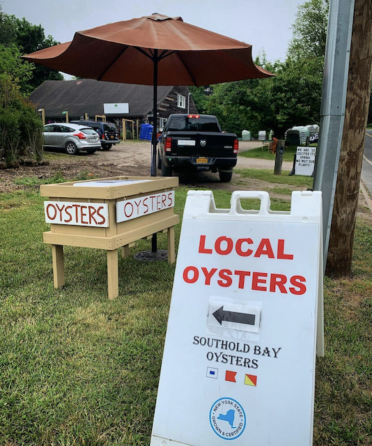 Southold Bay Oysters Self-Serve Stand