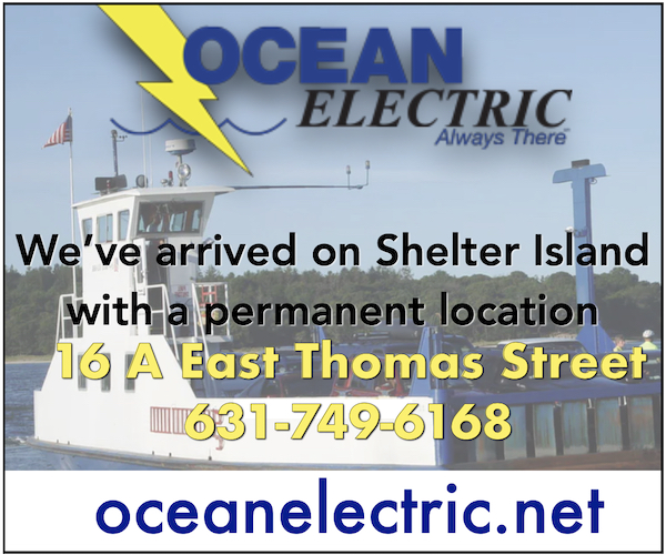 Ocean Electric arrives on Shelter Island