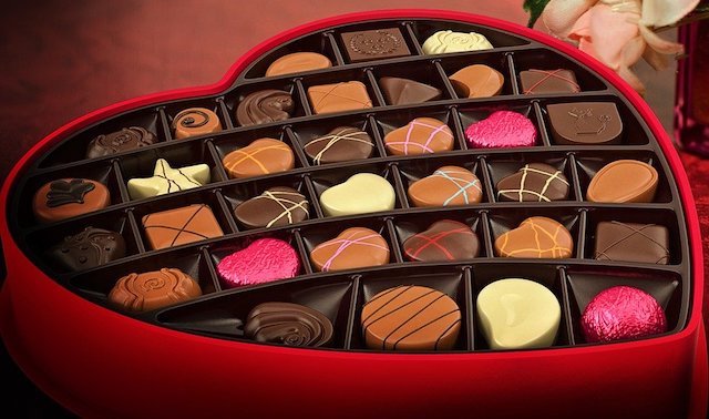 Valentines' day Box of chocolate