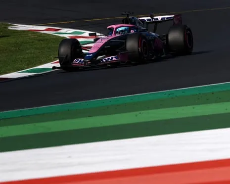 Alpine's Pierre Gasly during qualifying in Monza