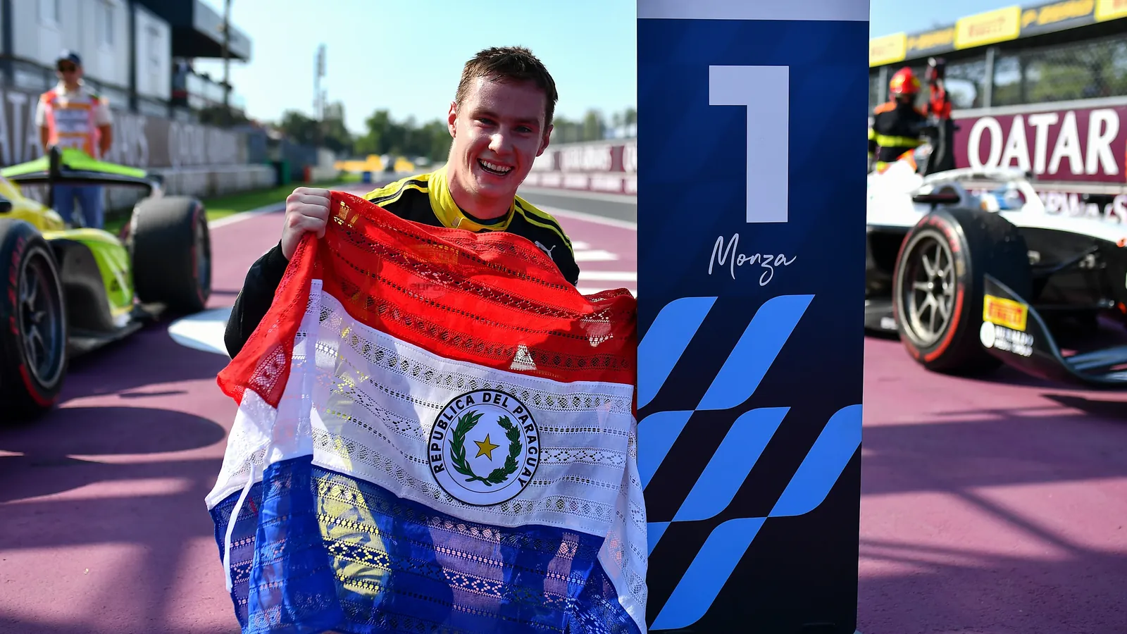 MONZA, ITALY - SEPTEMBER 06: Race winner Joshua Durksen of Paraguay and Invicta Racing (2)
